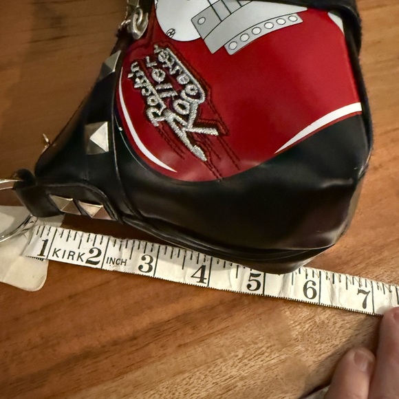 Disney Aerosmith Rockin Roller Coaster Bag Black and Red Studded Collector Piece - Picture 11 of 12